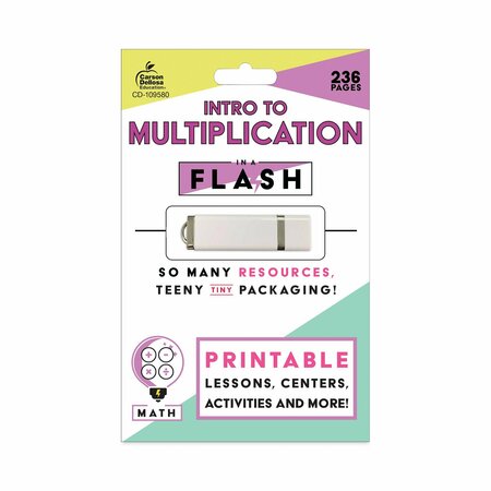 CARSON DELLOSA In a Flash USB, Intro to Multiplication, Ages 7-9, 236 Pages 109580